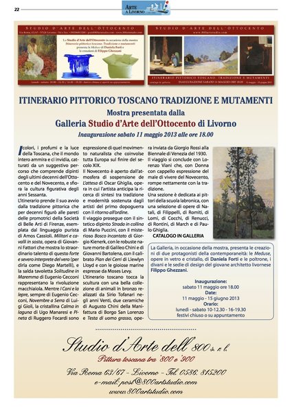 Intinerario pittorico toscano tradizione e mutamenti